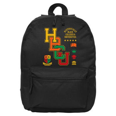 HBCU Historically Black Colleges Universities Grad Alumni 16 in Basic Backpack