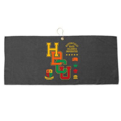 HBCU Historically Black Colleges Universities Grad Alumni Large Microfiber Waffle Golf Towel