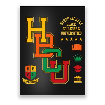 HBCU Historically Black Colleges Universities Grad Alumni Poster
