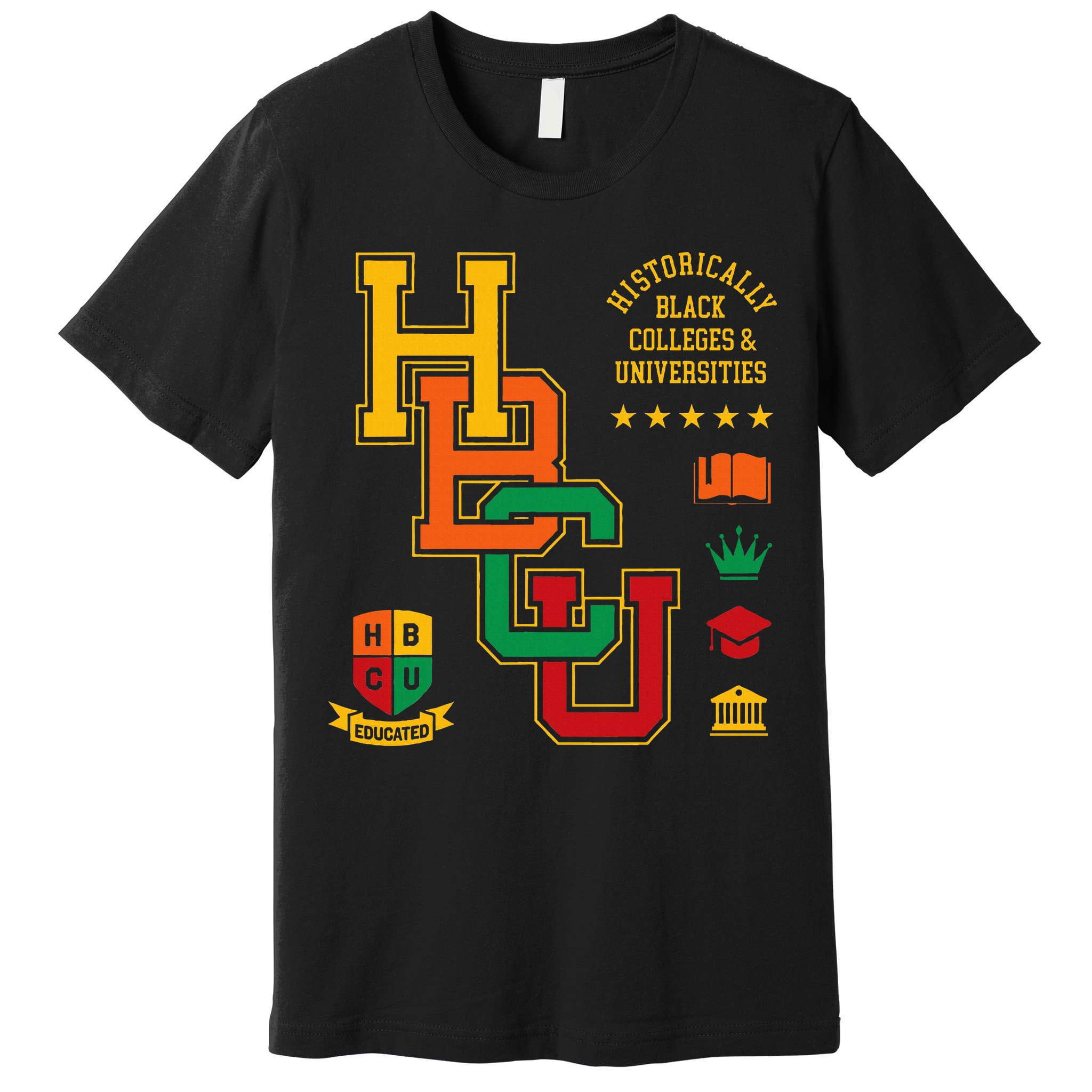 HBCU Historically Black Colleges Universities Grad Alumni Premium T-Shirt