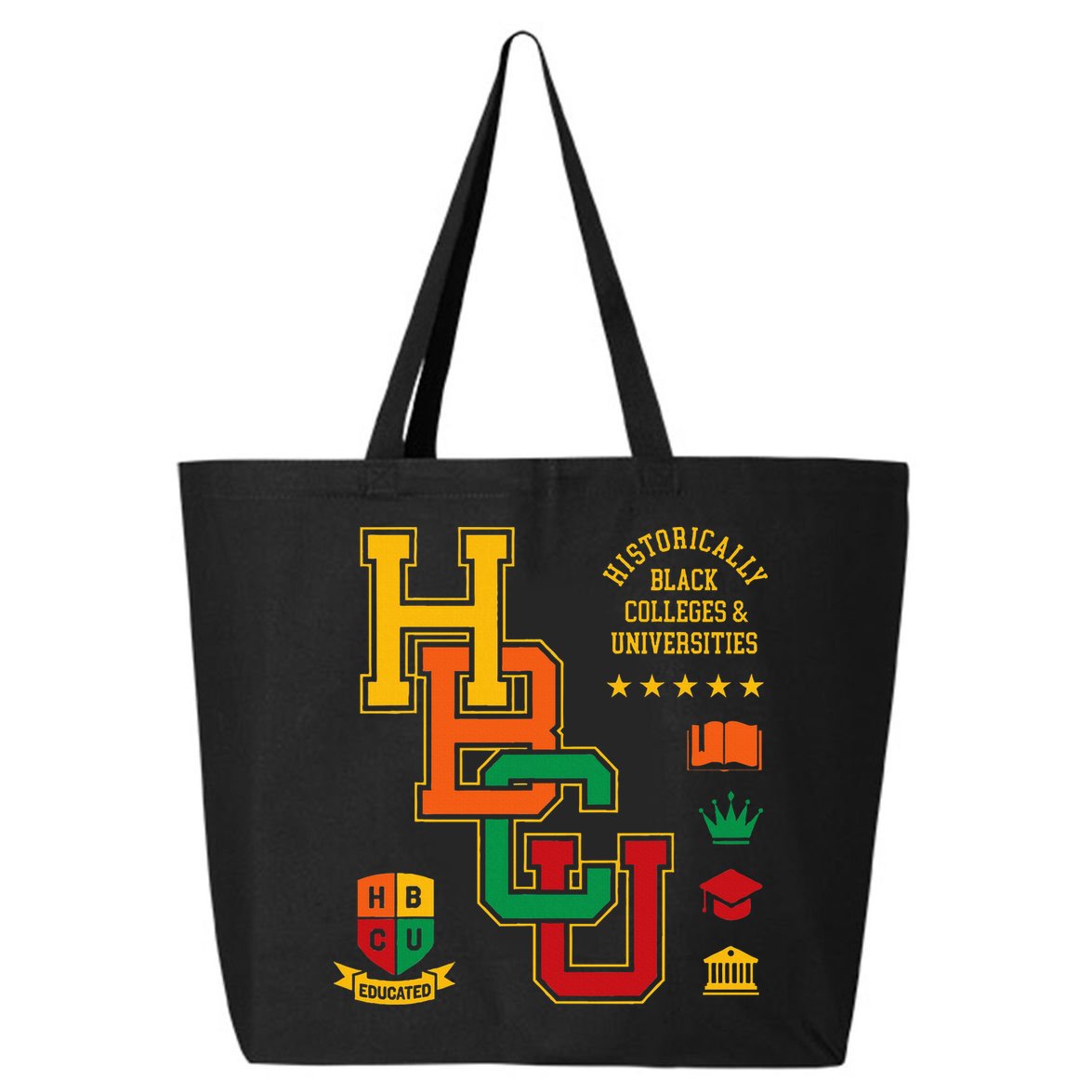 HBCU Historically Black Colleges Universities Grad Alumni 25L Jumbo Tote