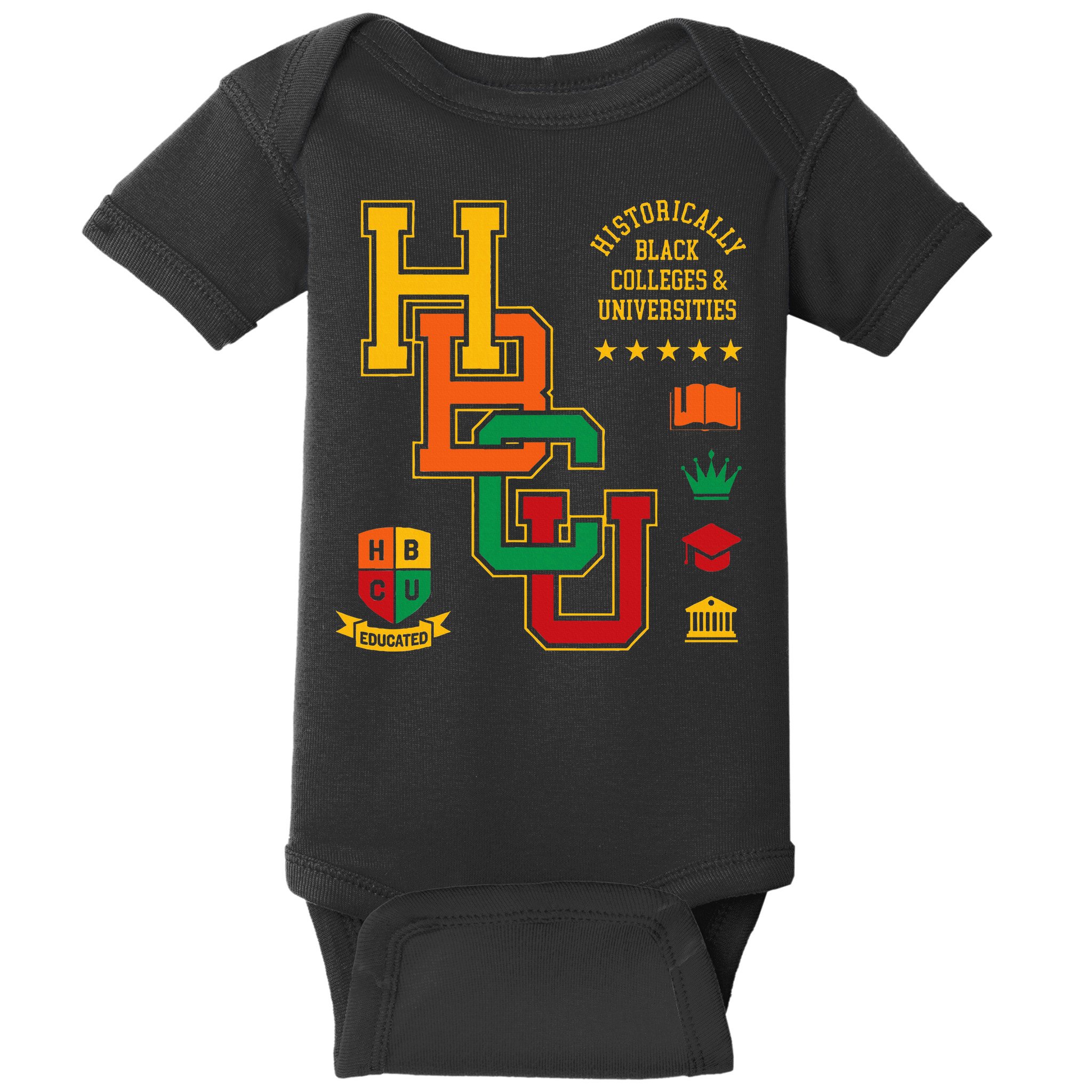 HBCU Historically Black Colleges Universities Grad Alumni Baby Bodysuit