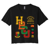 HBCU Historically Black Colleges Universities Grad Alumni Women's Crop Top Tee