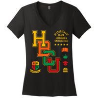 HBCU Historically Black Colleges Universities Grad Alumni Women's V-Neck T-Shirt