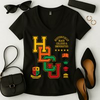HBCU Historically Black Colleges Universities Grad Alumni Women's V-Neck T-Shirt