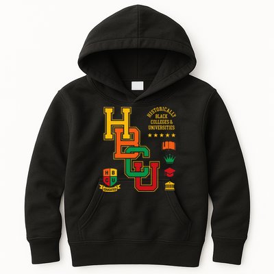 HBCU Historically Black Colleges Universities Grad Alumni Kids Hoodie