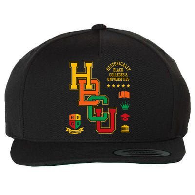 HBCU Historically Black Colleges Universities Grad Alumni Wool Snapback Cap
