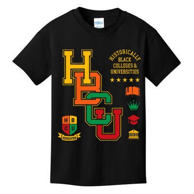 HBCU Historically Black Colleges Universities Grad Alumni Kids T-Shirt
