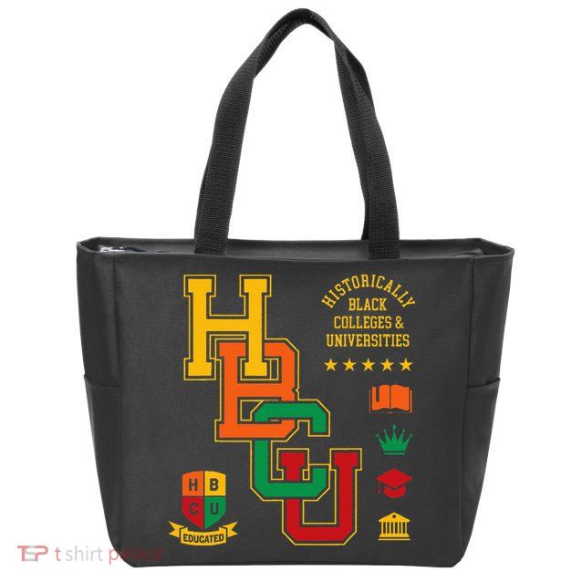 HBCU Historically Black Colleges Universities Grad Alumni Zip Tote Bag