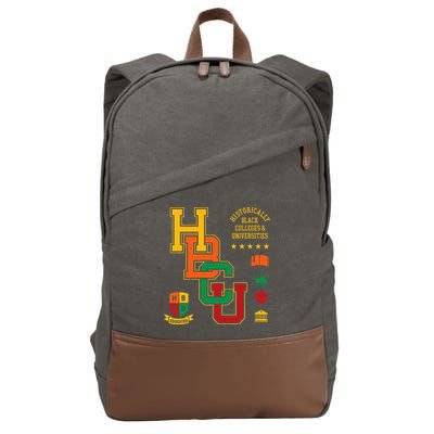 HBCU Historically Black Colleges Universities Grad Alumni Cotton Canvas Backpack