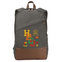 HBCU Historically Black Colleges Universities Grad Alumni Cotton Canvas Backpack