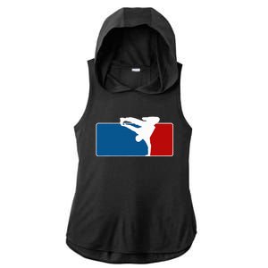 Hip Hop Bboy Breakdance Pose Street Dance Popping Ladies PosiCharge Tri-Blend Wicking Draft Hoodie Tank