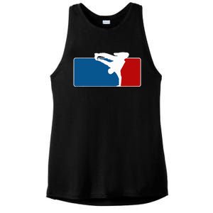 Hip Hop Bboy Breakdance Pose Street Dance Popping Ladies PosiCharge Tri-Blend Wicking Tank