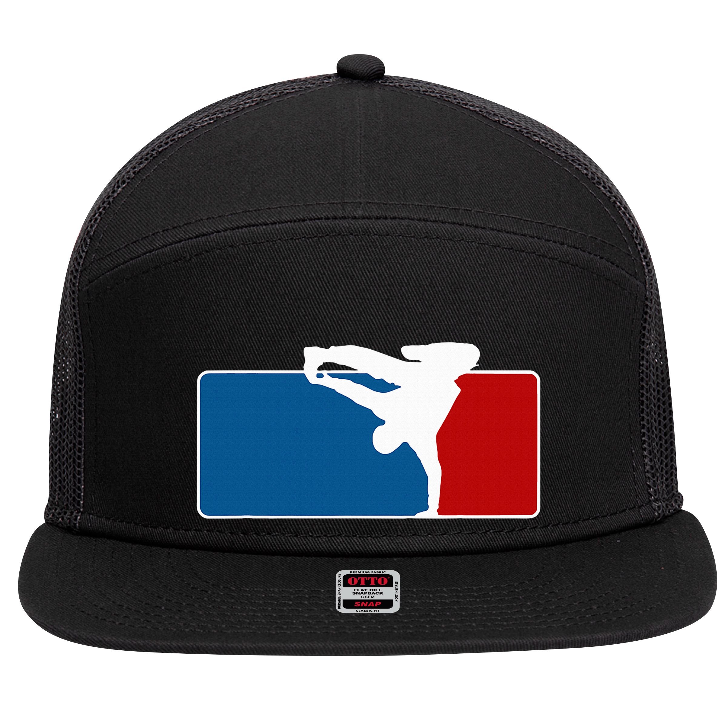 Hip Hop Bboy Breakdance Pose Street Dance Popping 7 Panel Mesh Trucker Snapback Hat