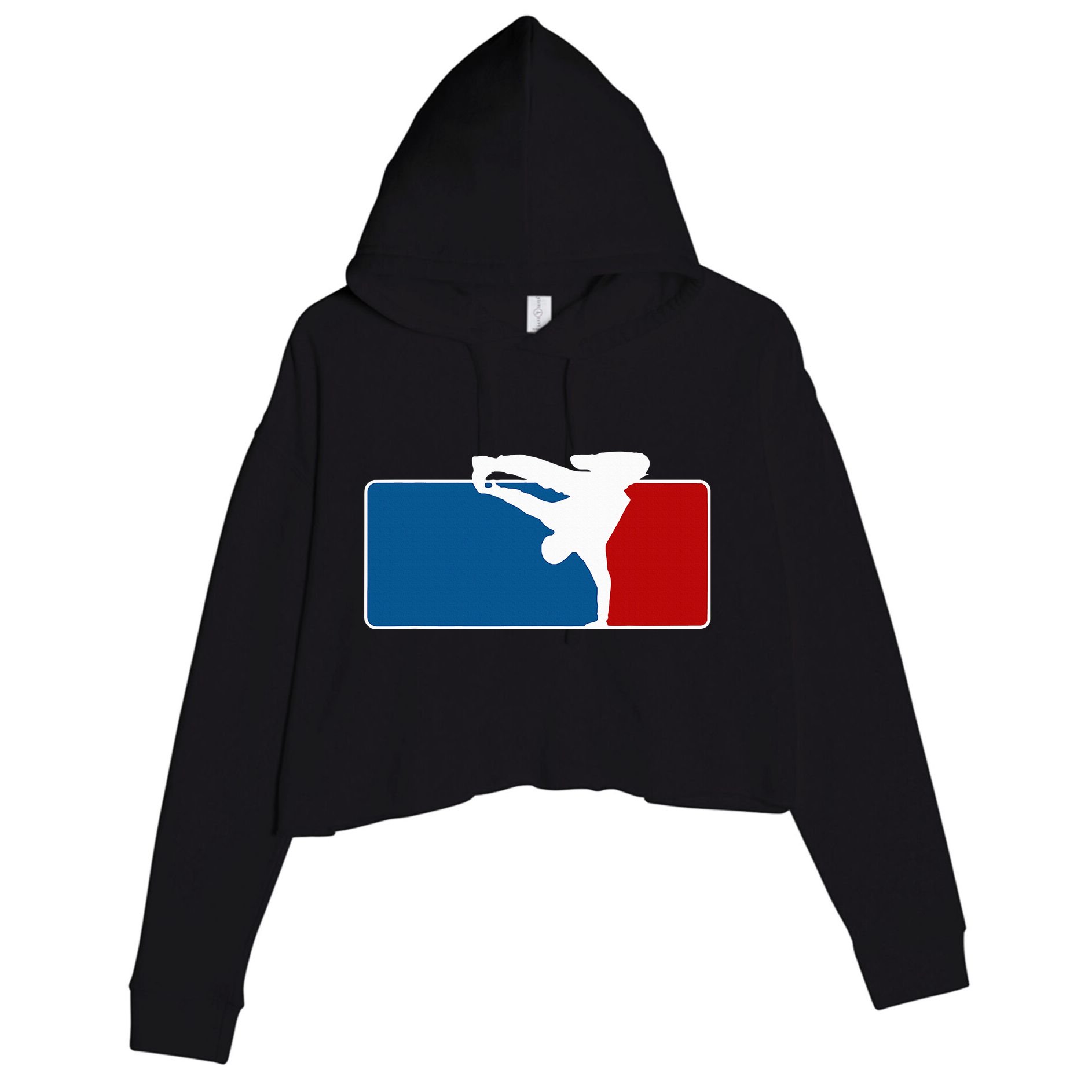Hip Hop Bboy Breakdance Pose Street Dance Popping Crop Fleece Hoodie