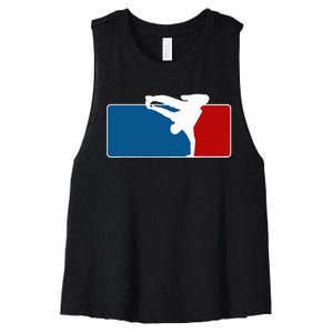 Hip Hop Bboy Breakdance Pose Street Dance Popping Women's Racerback Cropped Tank