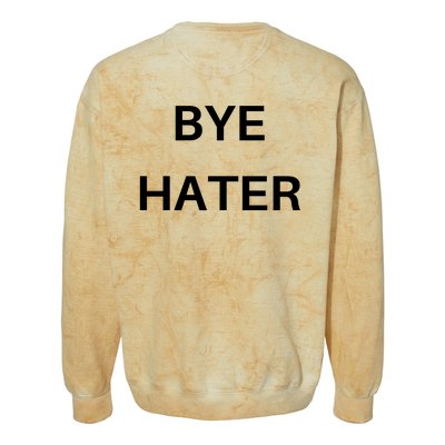 Hi Hater Bye Hater Colorblast Crewneck Sweatshirt