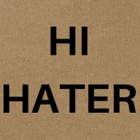 Hi Hater Bye Hater Cotton Canvas Backpack