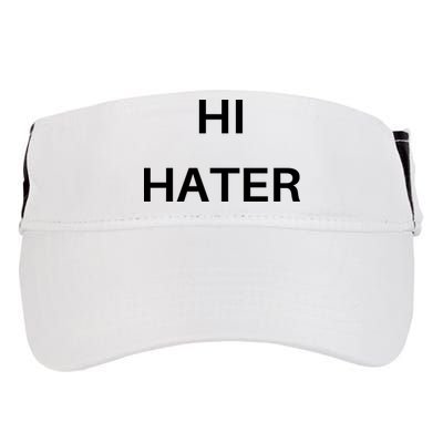 Hi Hater Bye Hater Adult Drive Performance Visor