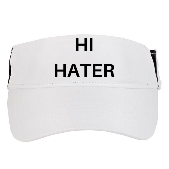 Hi Hater Bye Hater Adult Drive Performance Visor