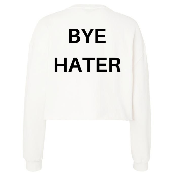 Hi Hater Bye Hater Cropped Pullover Crew