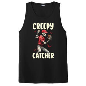 Happy Halloween Baseball Spooky Catcher Trick Or Treat Gift PosiCharge Competitor Tank