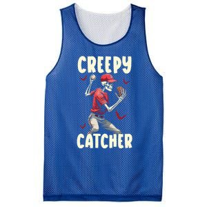 Happy Halloween Baseball Spooky Catcher Trick Or Treat Gift Mesh Reversible Basketball Jersey Tank