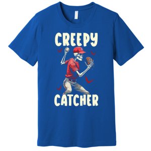 Happy Halloween Baseball Spooky Catcher Trick Or Treat Gift Premium T-Shirt