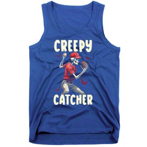 Happy Halloween Baseball Spooky Catcher Trick Or Treat Gift Tank Top