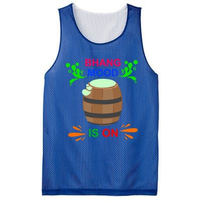 Happy Holi Bhang Mood Is On Indian Festival Of Colors 2021 Meaningful Gift Mesh Reversible Basketball Jersey Tank