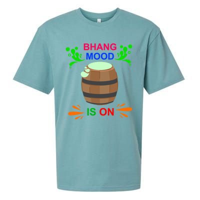 Happy Holi Bhang Mood Is On Indian Festival Of Colors 2021 Meaningful Gift Sueded Cloud Jersey T-Shirt