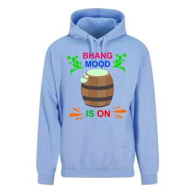 Happy Holi Bhang Mood Is On Indian Festival Of Colors 2021 Meaningful Gift Unisex Surf Hoodie