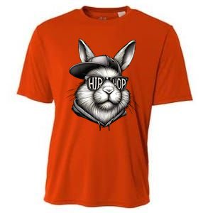 Hip Hop Bunny Face Sunglasses Funny Easter Hippity Rabbit Cooling Performance Crew T-Shirt