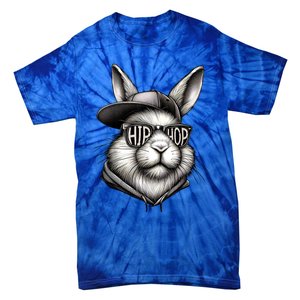 Hip Hop Bunny Face Sunglasses Funny Easter Hippity Rabbit Tie-Dye T-Shirt