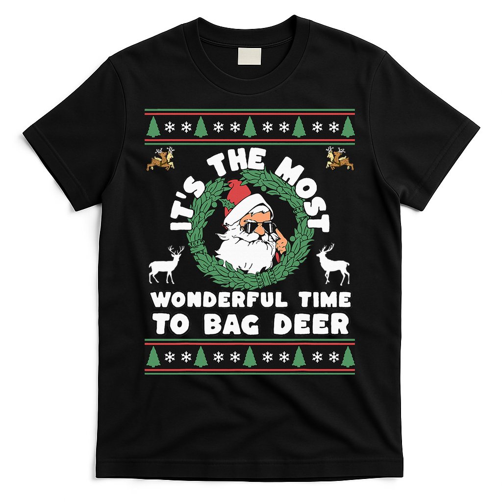 Holiday Hunting Bag with Festive Deer T-Shirt