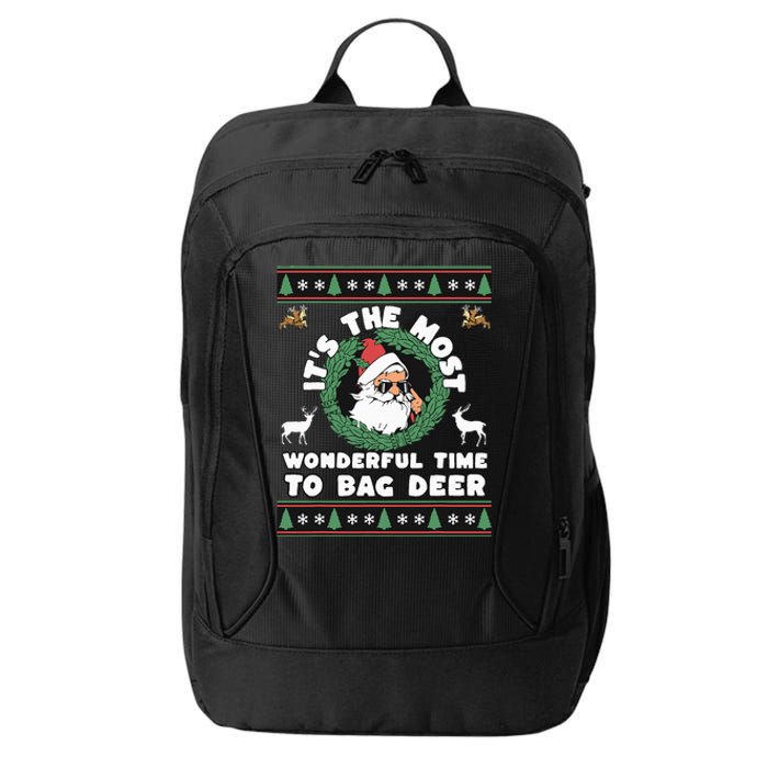 Holiday Hunting Bag with Festive Deer City Backpack