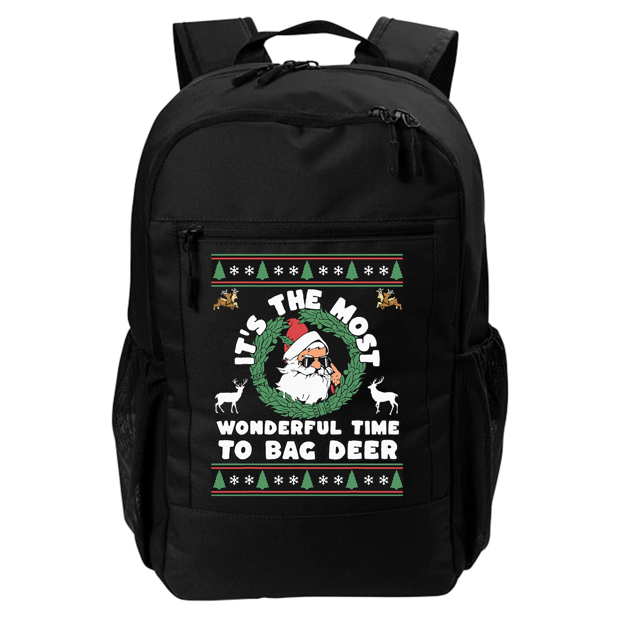 Holiday Hunting Bag with Festive Deer Backpack