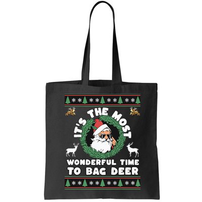 Holiday Hunting Bag with Festive Deer Bag