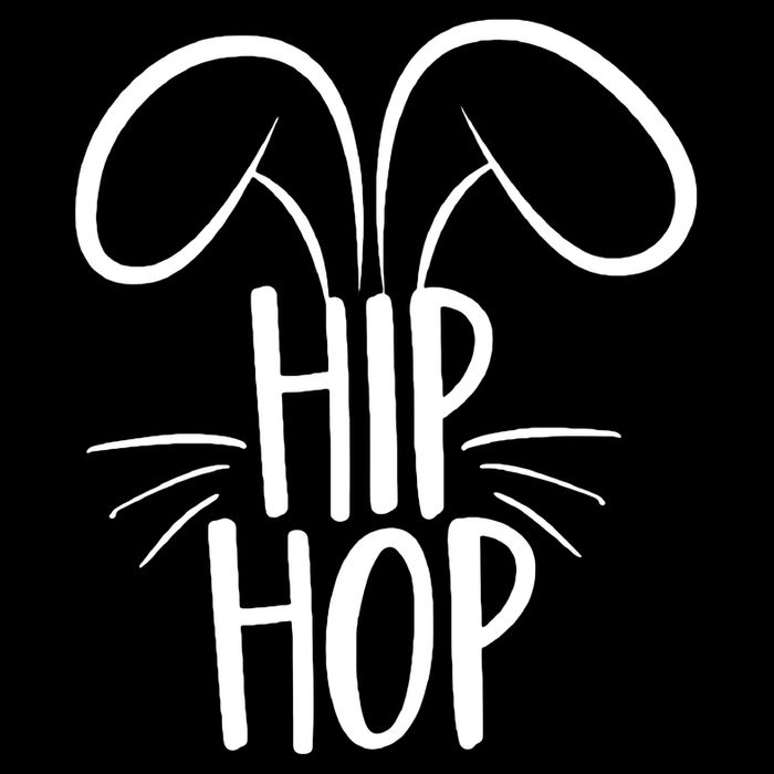 Hip Hop Bunny Funny Easter Baby Bodysuit