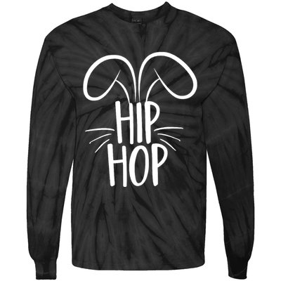 Hip Hop Bunny Funny Easter Tie-Dye Long Sleeve Shirt