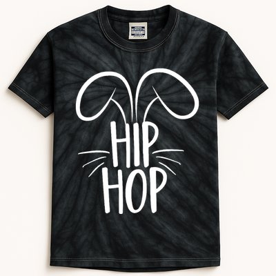 Hip Hop Bunny Funny Easter Kids Tie-Dye T-Shirt