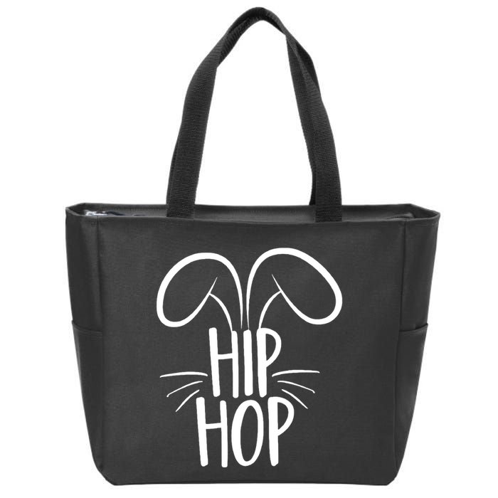 Hip Hop Bunny Funny Easter Zip Tote Bag