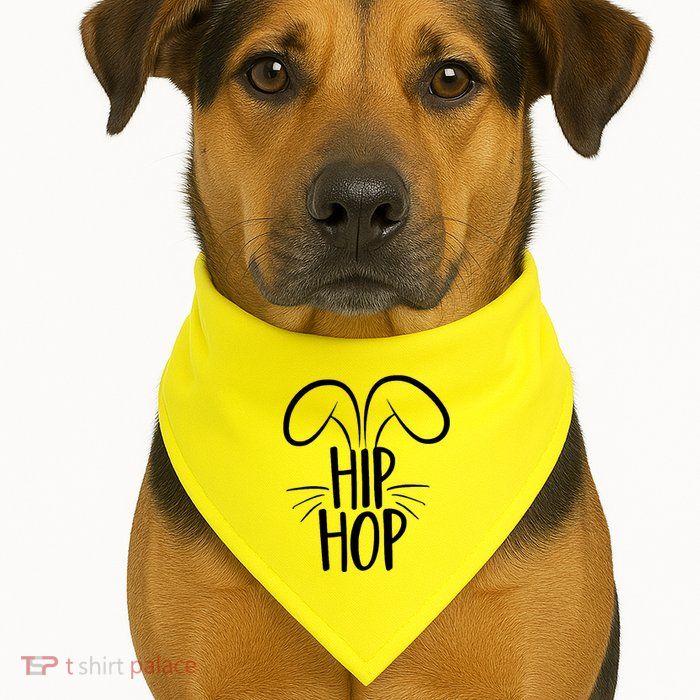 Hip Hop Bunny Funny Easter USA-Made Doggie Bandana