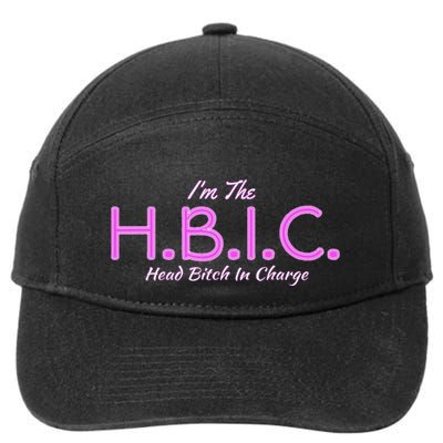 Hbic Head Bitch In Charge Women Funny Bitches Grown Sexy 7-Panel Snapback Hat