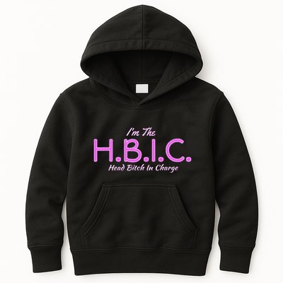 Hbic Head Bitch In Charge Women Funny Bitches Grown Sexy Kids Hoodie