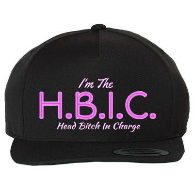 Hbic Head Bitch In Charge Women Funny Bitches Grown Sexy Wool Snapback Cap