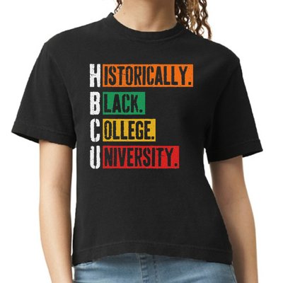 Hbcu Historically Black College University Black History Comfort Colors Boxy T-Shirt