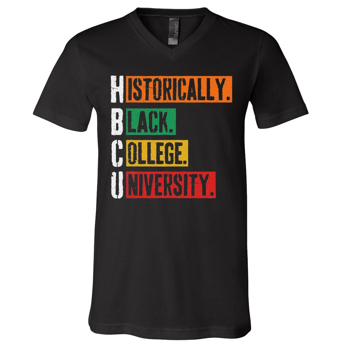 Hbcu Historically Black College University Black History V-Neck T-Shirt