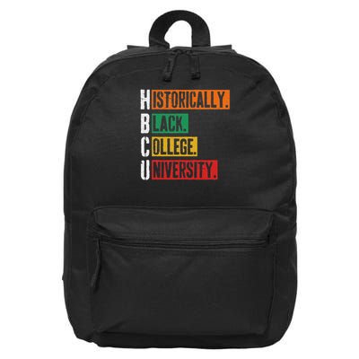 Hbcu Historically Black College University Black History 16 in Basic Backpack