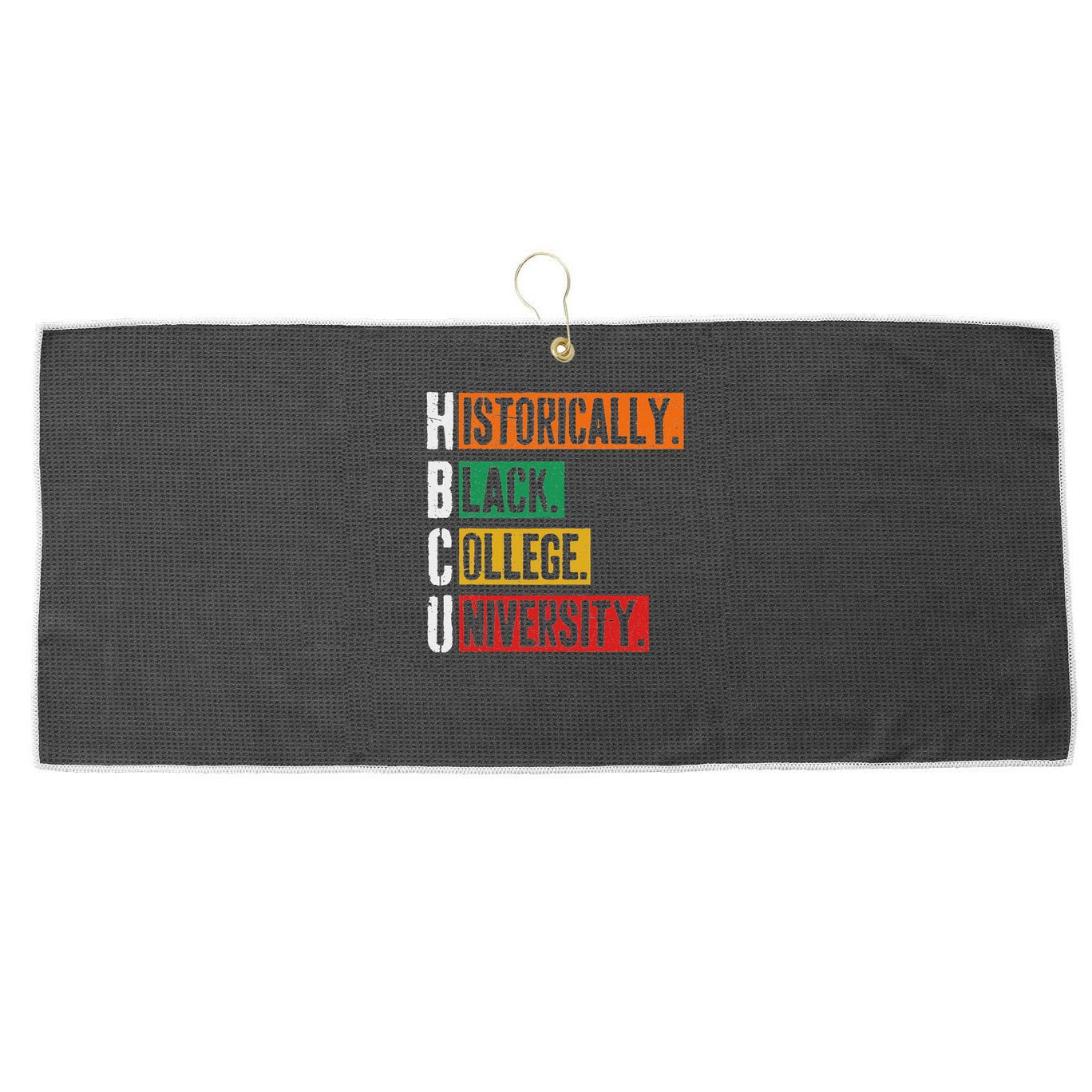 Hbcu Historically Black College University Black History Large Microfiber Waffle Golf Towel
